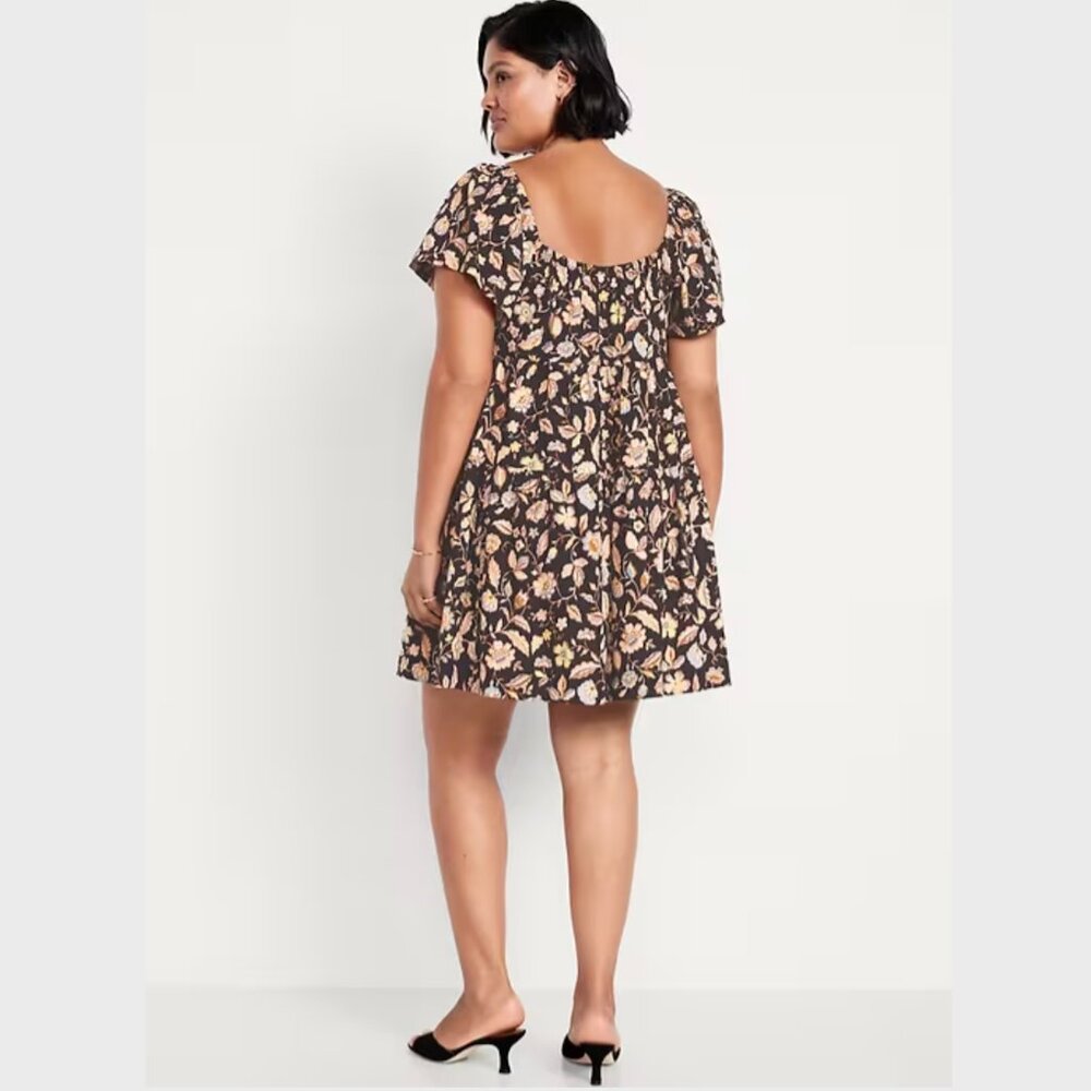 Mini Floral Swing Dress - Picture 3 of 7